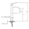 Alfi Brand Tall Brushed Nckl Tall Sqr Body Curved Spout Sgl Lever Bathroom Faucet AB1158-BN - alternate 8
